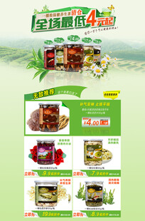 金菜地食品首页模版