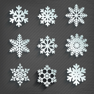 精美雪花图案集合