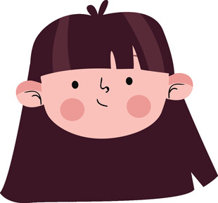可爱长发女孩头像
