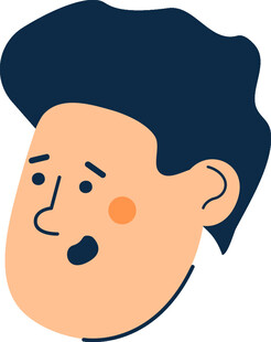 卡通风格男子头像