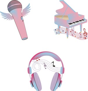 音乐元素插画