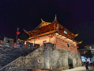 古城楼夜景古韵