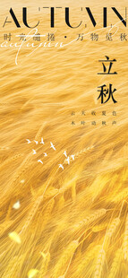 立秋时节秋天海报
