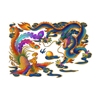 龙凤呈祥传统祥瑞图案