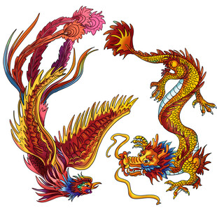 龙凤呈祥图案
