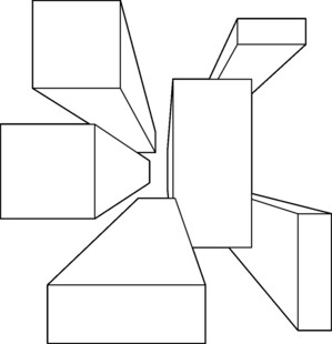 立体几何图形线条示意图