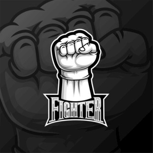 握拳标志FIGHTER