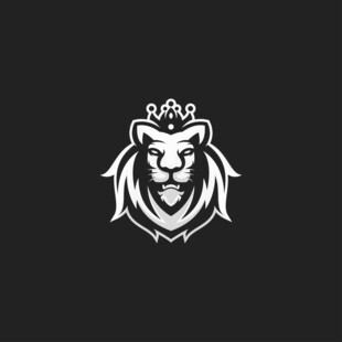 狮子皇冠标志设计