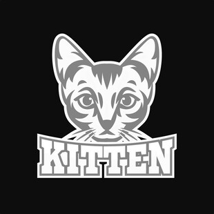 可爱猫咪标志