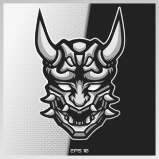 恶魔面具图案设计