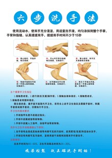 六步洗手法图示