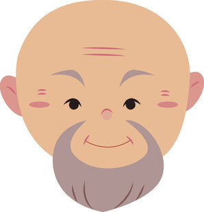 微笑老者头像