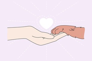 手牵手传递爱