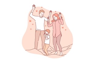 欢乐家庭时光温馨瞬间