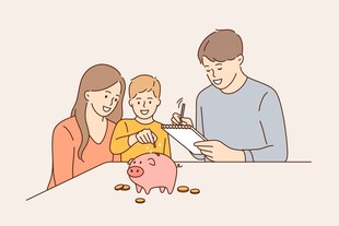 家庭共筑存钱小目标