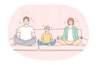家庭静坐时光