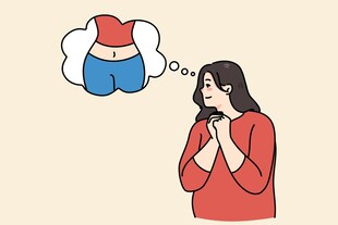 女孩畅想心仪内衣款式