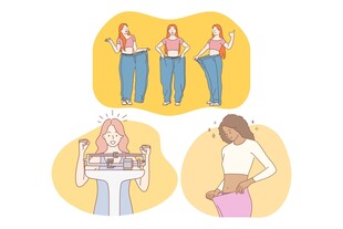 女性身材变化与生活场景