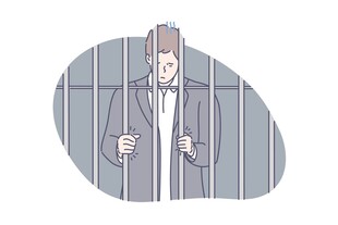 监狱中的男子