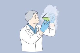 科学家进行化学实验