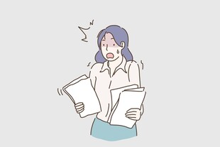 忙碌的职场女性
