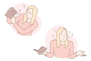 女子丢手机后的懊恼瞬间