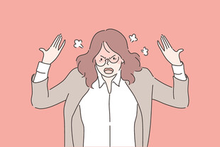 烦躁的女士
