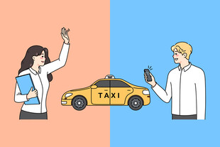 男女分别打车场景