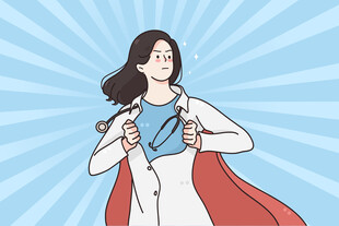 女超人形象展现自信风采