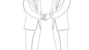 男士西装线条勾勒形象