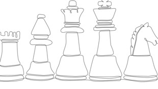 国际象棋棋子轮廓图