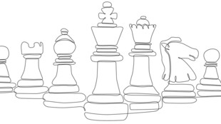 国际象棋棋子轮廓图