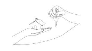 手托小屋传递温暖爱意