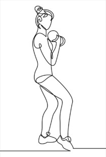 女性哑铃锻炼姿势示范