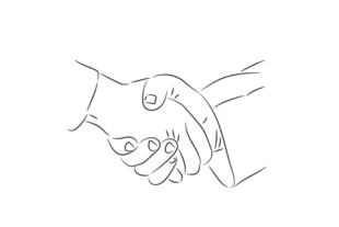 手牵手简笔画