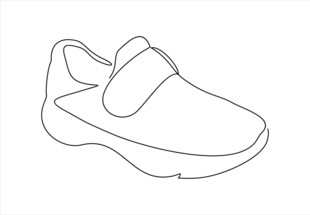 简约线条勾勒的休闲童鞋