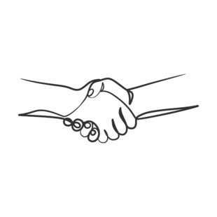 握手示意合作