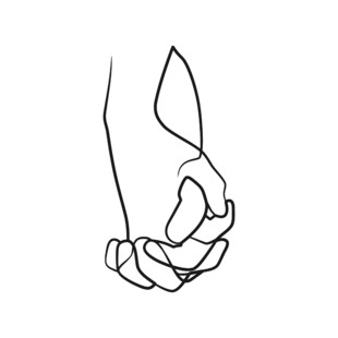 手牵手简笔画