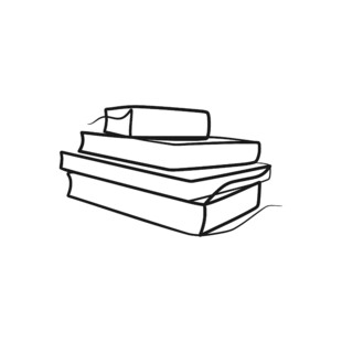 堆叠书籍简笔画