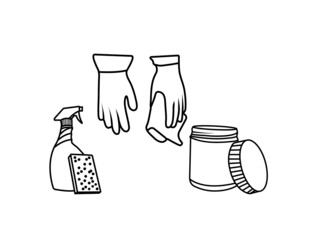 清洁用品简笔画