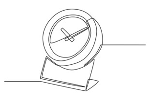 简约线条风圆形摆件设计图