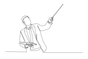 教师授课指挥动作示意