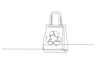 简约环保手提袋设计图