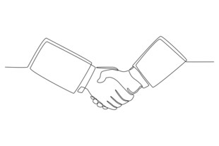 握手示意合作