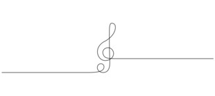 高音谱号置于线条之上