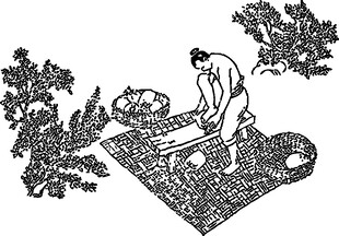 古人田间劳作场景图