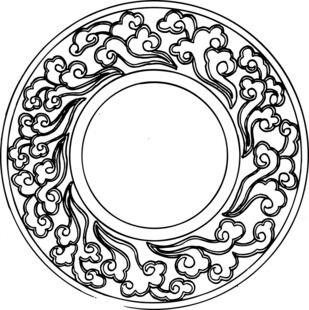 圆形中式传统花纹图案