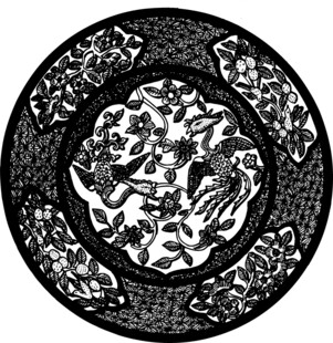 传统圆形龙纹图案设计