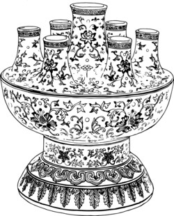 青花瓷瓶古典雅致装饰器