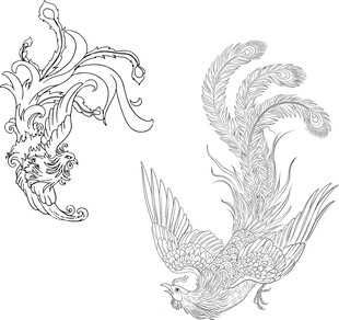 凤凰传统纹样图案设计
